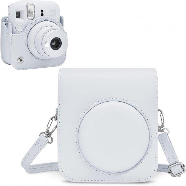 Чохол для фотокамери Instax Mini 12 11 Case  Fuji білий FujiFilm Clay White для Mini 12 та 11 (без фотоапарата): продаж, ціна у Ужгороді. Сумки, ремені для фото-, відеокамер від "GIFTOK.COM.UA  для себе і не тільки)" - 2027331172