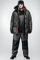 Костюм зимний Extreme черный -30°, зимний теплый костюм-комбинезон, рабочий черный костюм спецовка