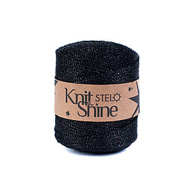 Трикотажний шнур з люрексом Knit Shine Stelo , колір Чорний