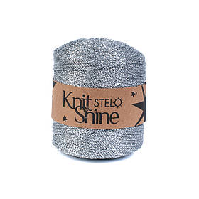 Трикотажний шнур з люрексом Knit Shine Stelo, колір Срібло