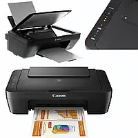 Струменевий принтер Canon PIXMA MG2555S кольоровий для друку та копіювання, Мфу для офісу, Планшетний сканер