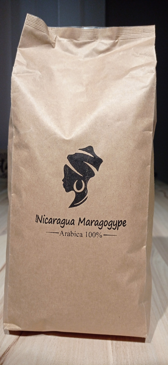 Кава натуральна в зернах Нікарагуа Марагоджип 100% арабіка 1 кг