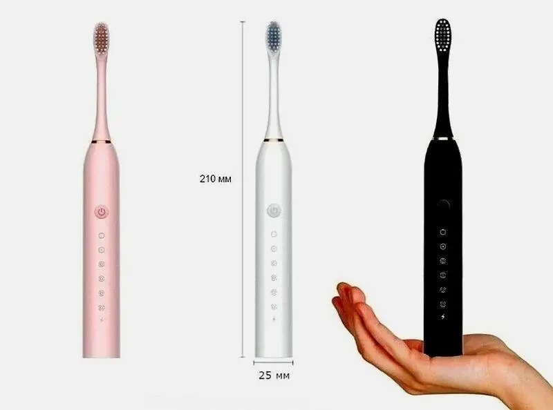 Зубная Щетка Sonic Toothbrush Х-3 Ультразвуковая Электрическая LY-393 - фото 6 - id-p2027345906