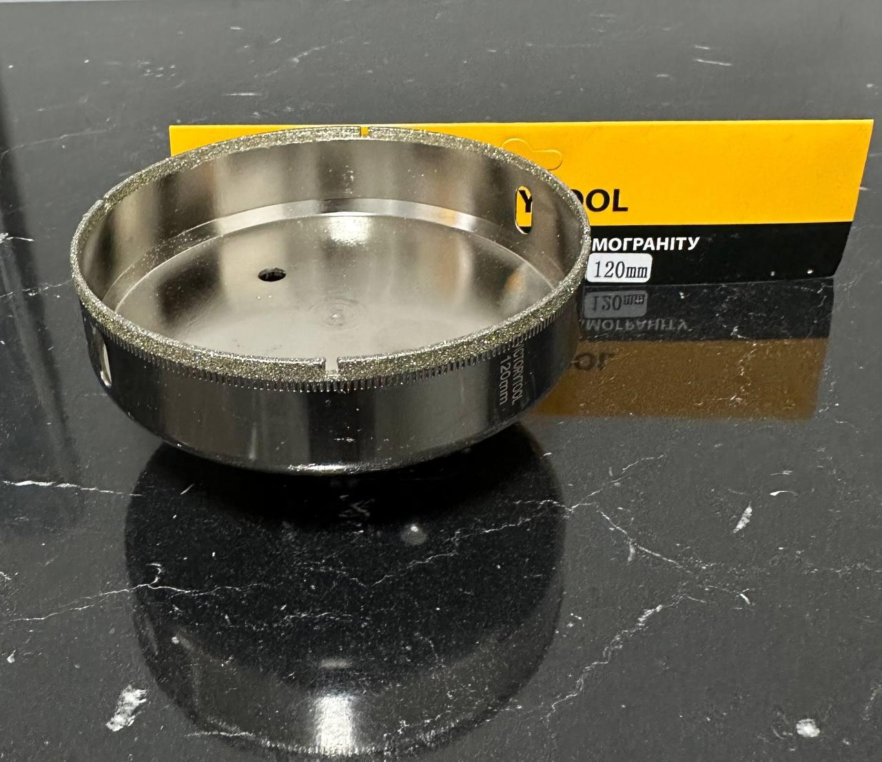 Коронка алмазна гальванічна VICTORYTOOL 120мм, фото 1