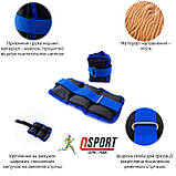 Обтяжувачі для ніг та рук (манжети для фітнесу та бігу) OSPORT Lite Comfort 2шт по 0.5кг (FI-0114), фото 2