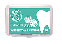 Зубочистка с освежающей нитью Manorm 50шт