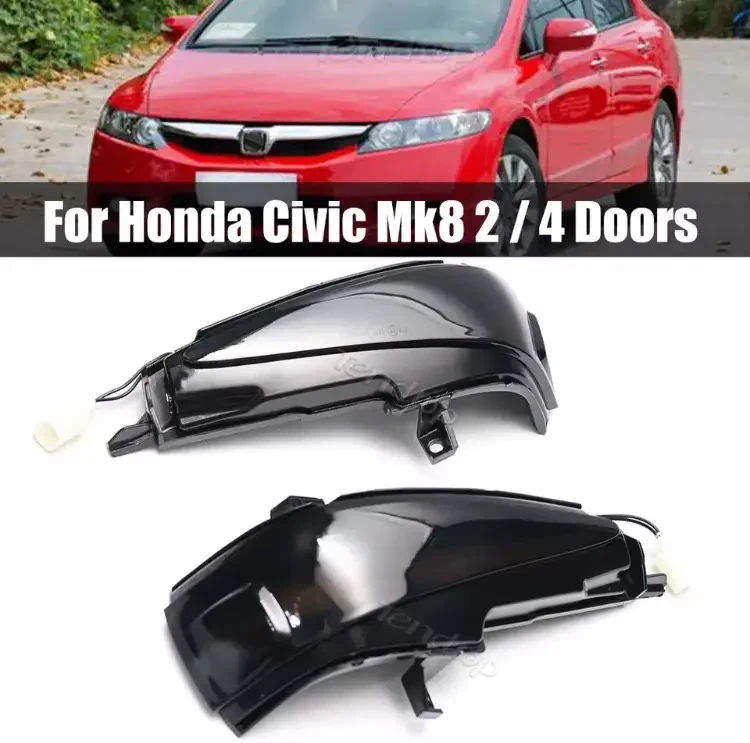 Динамічний LED-повторювач повороту в дзеркало Honda Civic 3D, 5D Тип S Type-R FN 1 2 3 F покажчик повороту