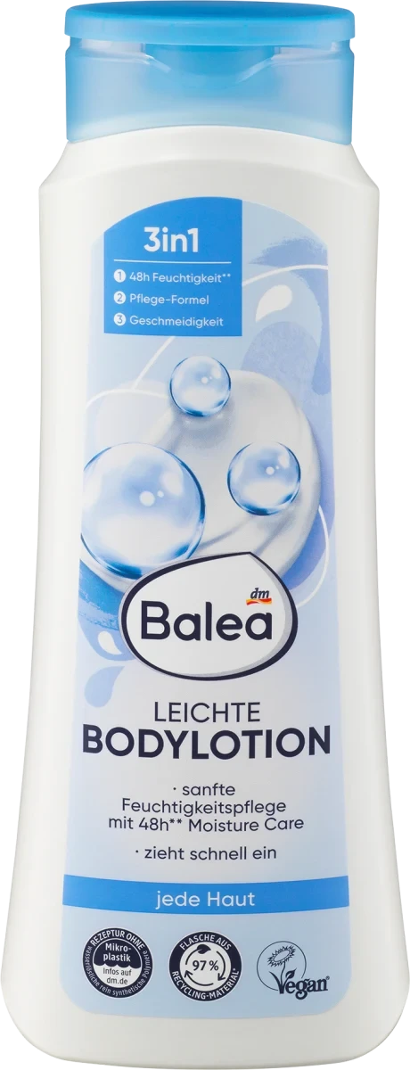 Зволожуючий лосьйон для тіла Balea Bodylotion Leicht, 400 мл