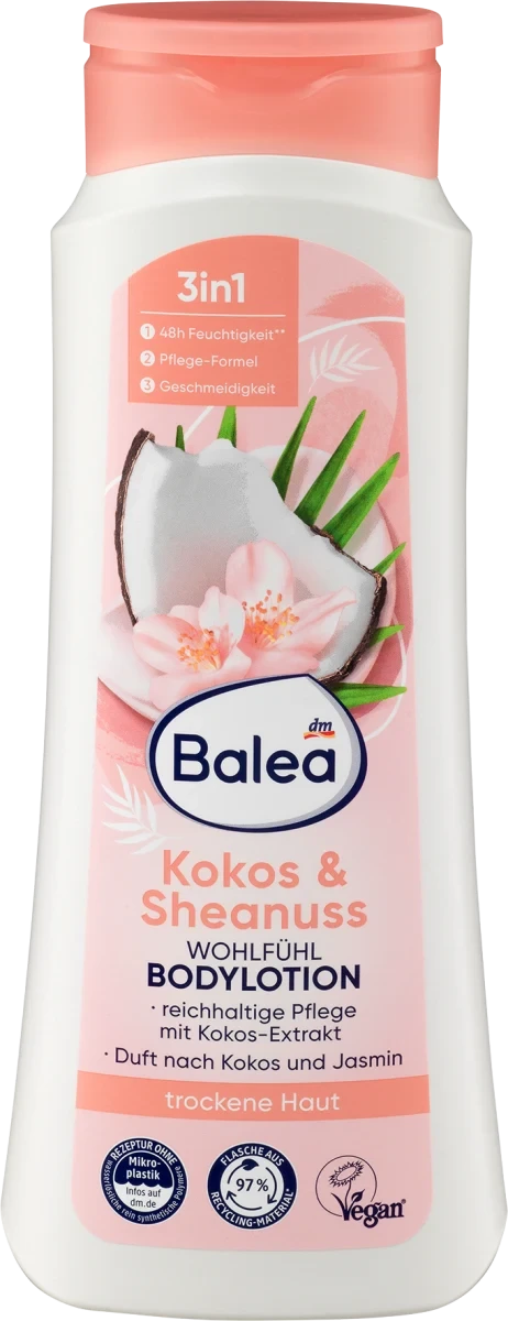 Зволожуючий лосьйон для тіла Balea Cocos & Sheanuss, 400 мл