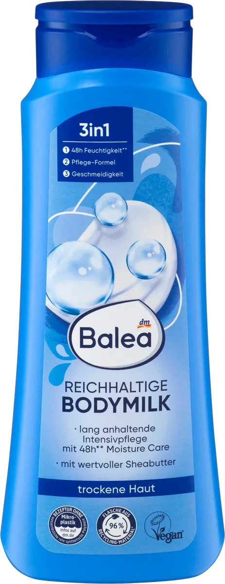 Насичене молоко для тіла Balea Reichhaltige Bodymilk, 400 мл