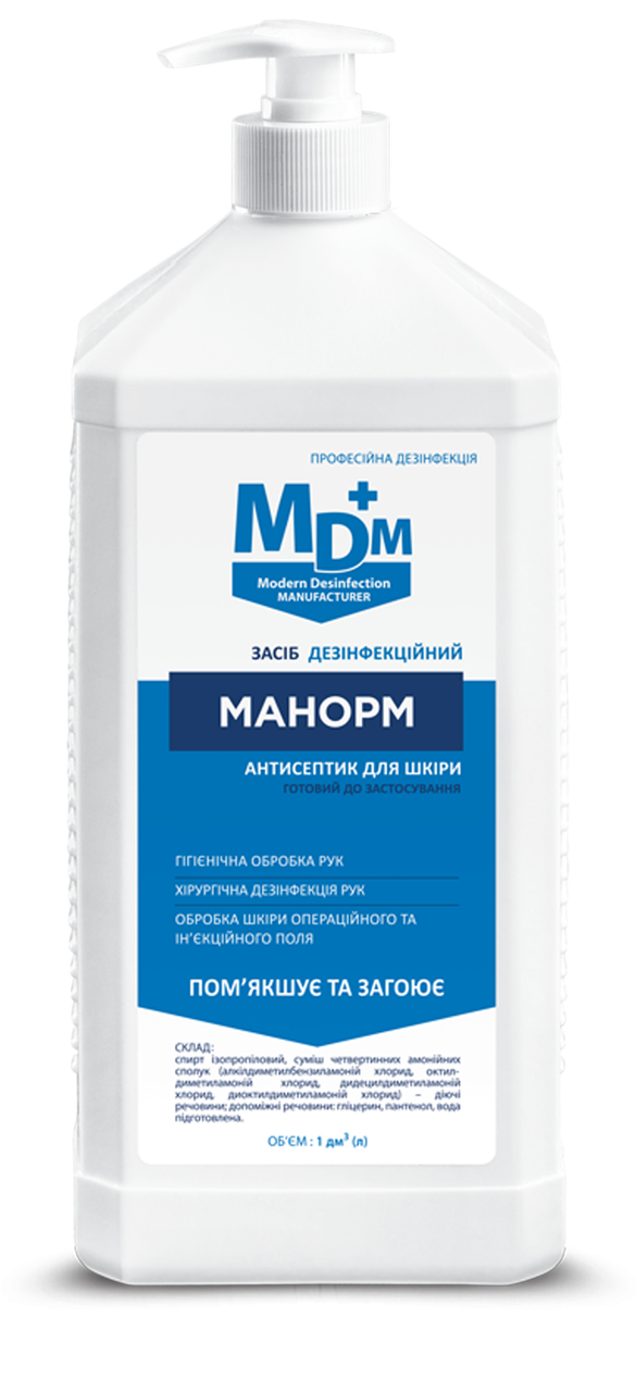 Засіб дезінфекційний Манорм з насадкою MDM 1л