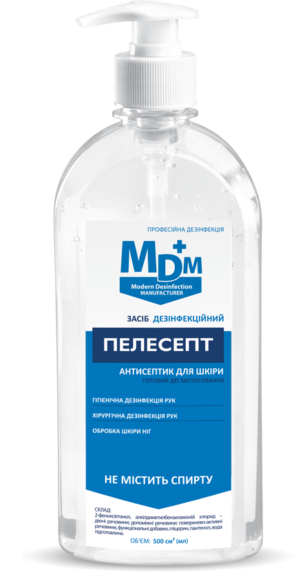 Безспиртовий дезінфекційний засіб ПЕЛЕСЕПТ MDM 500 мл