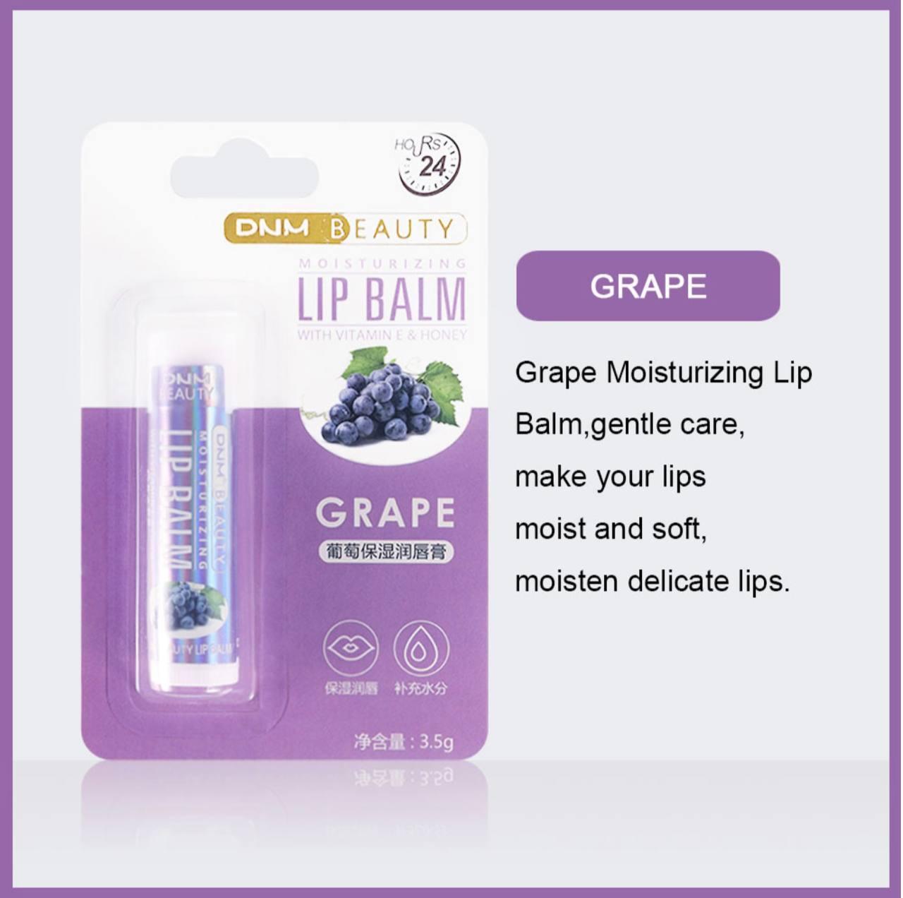 Бальзам для губ DNM Beauty (Виноград), 3.5 г