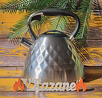 Чайник зі свистком 3.0 л з неіржавкої сталі Maestro MR-1322 Чайник для індукційної плити Чайник газовий