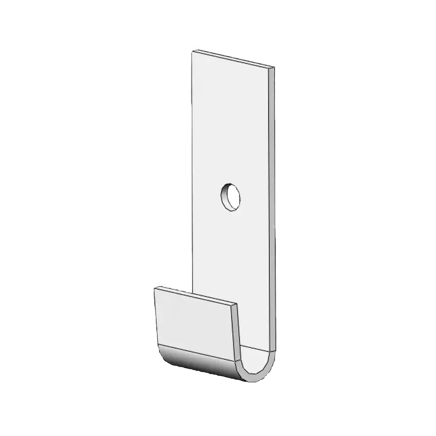 Кронштейн для кріплення торгової сітки, білий