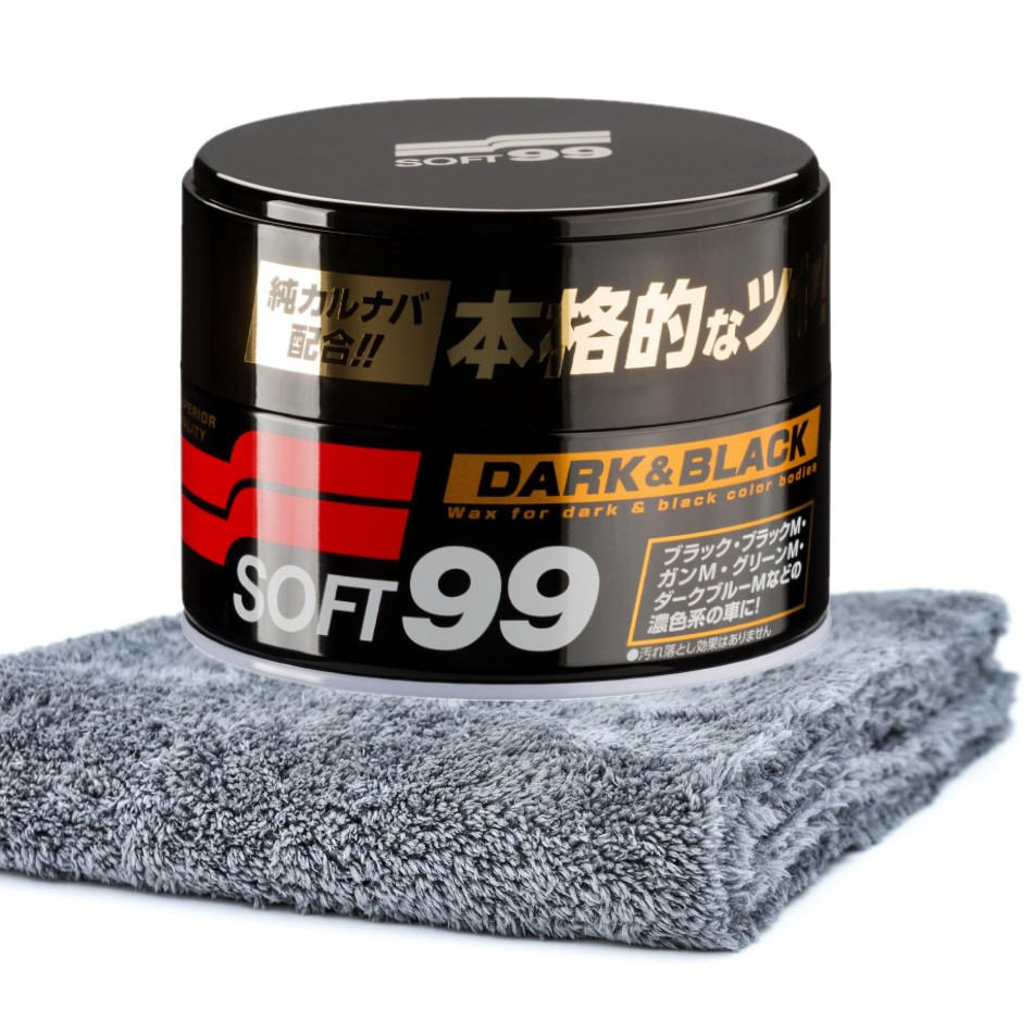 Набір для нанесення воску Soft99 Dark & Black Wax + Мікрофібра