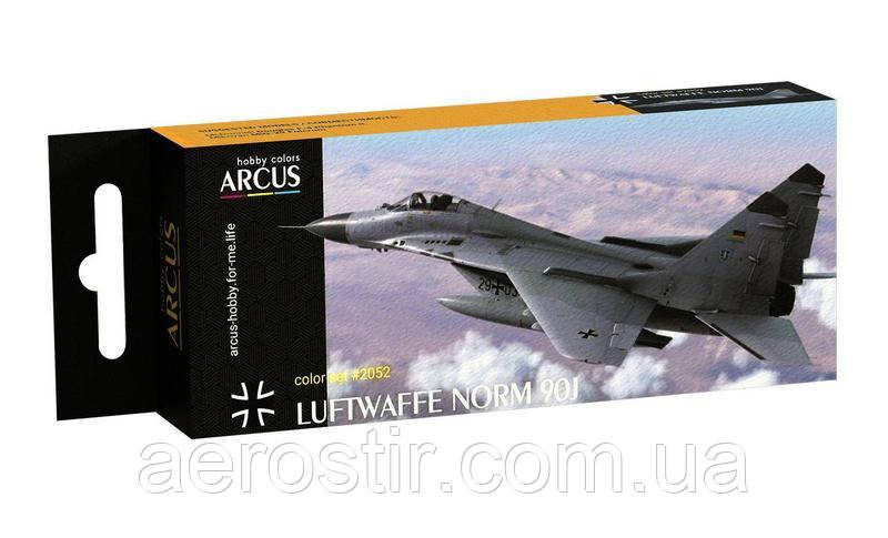 Набір фарб 'Luftwaffe Norm 90J', Arcus 2052