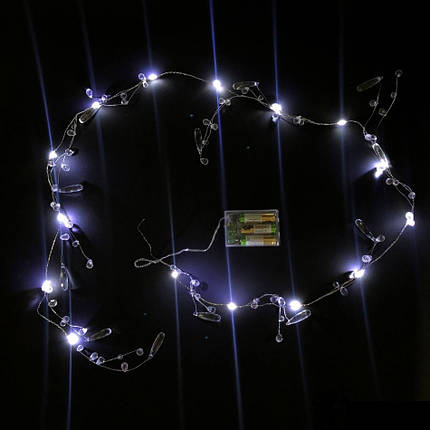 Гірлянда новорічна на батарейках LED світлодіодна #1, фото 1