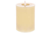 Светодиодная свеча с живым пламенем 8*10.5см (3хААА не входят в комплект), теплый белый свет, материал -