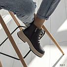 Жіночі зимові черевики чорного кольору, фото 2