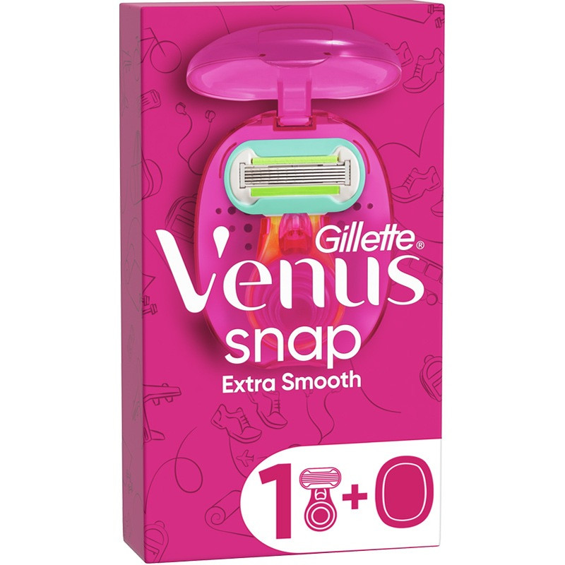 Жіноча бритва Venus extra smooth Sпар бритва з футляром +1 змінний катридж, фото 1