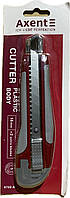 Ніж канцелярський Axent 6702 з металевими направляючими гумові вставки лезо 18 мм