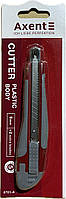 Ніж канцелярський Axent 6701 з металевими направляючими, гумові вставки лезо 9 мм