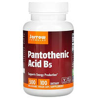 Пантотеновая кислота, витамин В5 Jarrow Formulas (Pantothenic acid B5) 500 мг 100 капсул