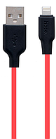 USB кабель Hoco X21 Plus Silicone Lightning 1m, Червоний