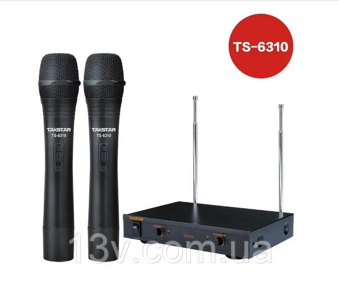 Takstar TS-6310 Радиомикрофон Такстар база та два мікрофони