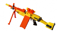 Детский Бластер-пулемет Saw Nerf Elite 010 на батарейках