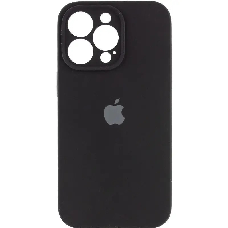 Захисний чохол на Iphone 15 Silicone Case Full Camera черний