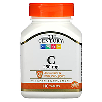 21st Century, Витамин C, 250 мг, 110 таблеток
