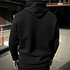 Чоловіча кофта Nike чорна на флісі худі Найк толстовка, фото 8