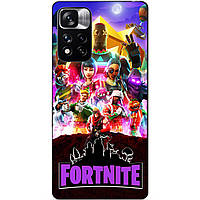 Силіконовий чохол бампер для Xiaomi Redmi Note 11 Pro Plus 5G з малюнком Fortnite Фортнайт