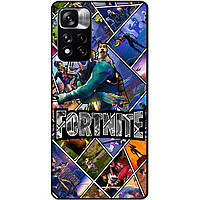 Силіконовий чохол бампер для Xiaomi Redmi Note 11 Pro Plus 5G з картинкою Фортнайт Fortnite