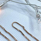 Срібні сережки протяжки позолочені Ялинка Сережки протяжки зі срібла жіночі, фото 5