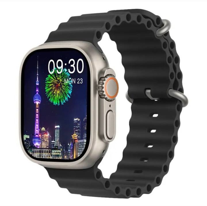 Розумний смарт годинник Smart Watch HW9 Ulta Max 49 mm AMOLED з функцією дзвінка Чорний