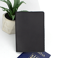 Обкладинка на паспорт шкіряна HandyCover HC0073 чорна