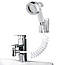 Душова система для раковини з функцією масажної щітки насадка шланг у ванну з лійкою MGTU SL31389, фото 3