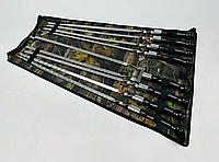 Набор шампуров в чехле "Блэк-2". Подарочный набор шампуров в чехле. Шампура. Шашлычный набор