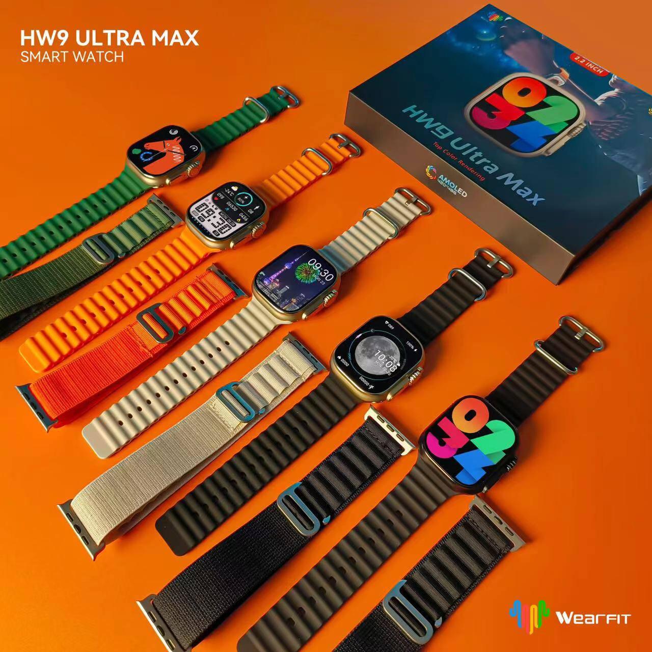 Умные смарт часы Smart Watch HW9 Ulta Max 49 mm AMOLED с функцией звонка Черные - фото 10 - id-p2027360862