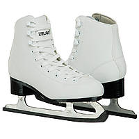 Коньки фигурные белые Zelart Ice Skate 0888 размер 40 White