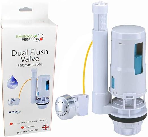 Бачок для унитаза Embrass с двойным смывным клапаном, овальная кнопка ...