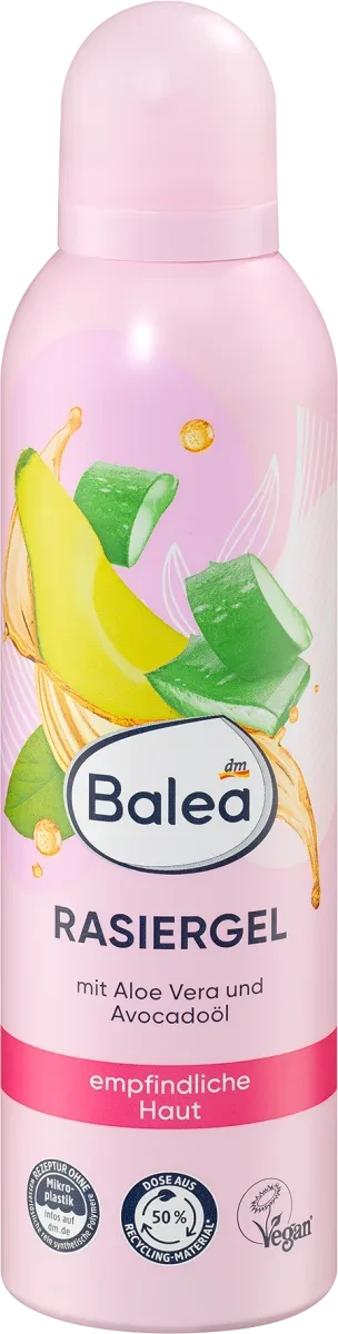 Гель для гоління для жінок Balea з Aloe Vera & Avocado-Öl, 200 мл