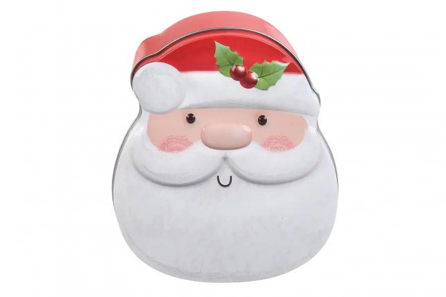 Коробка жерстяна для новорічних подарунків "Санта"