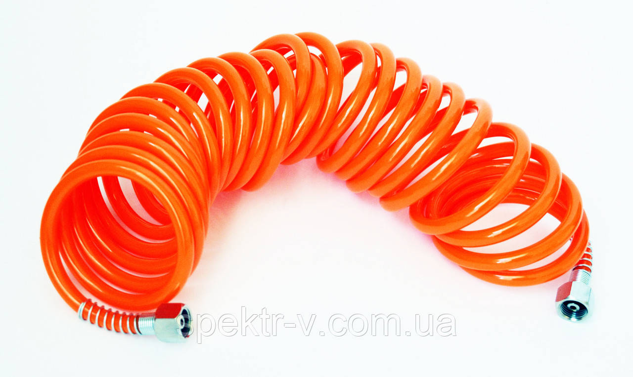 Шланг спіральний 1/4"-1/4'', 5 м, фото 1