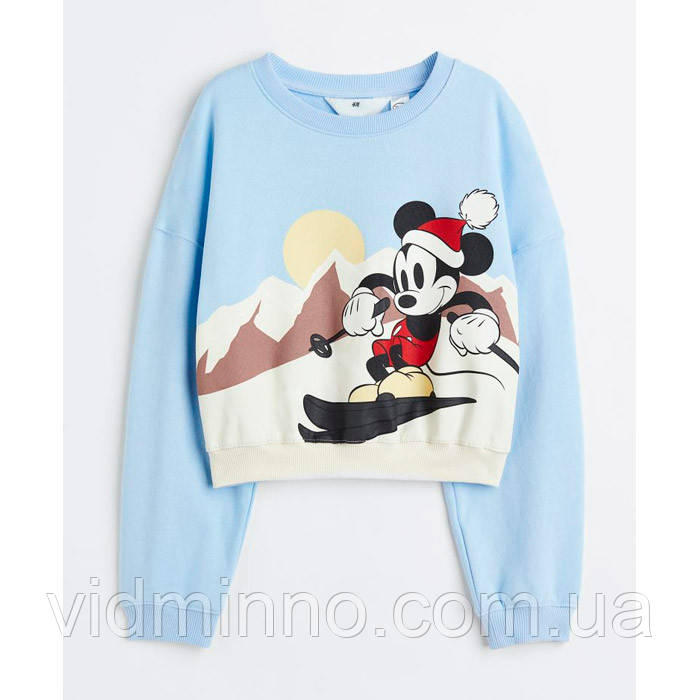 Дитячий джемпер світшот Mickey Mouse H&M на дівчинку підлітка р.146/152 - 10-12 років, 54001, фото 1