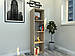 Стелаж для дому, стоїть, підвісна полиця з ДСП 4 відкритих відсіку, Дуб Сонома, фото 3