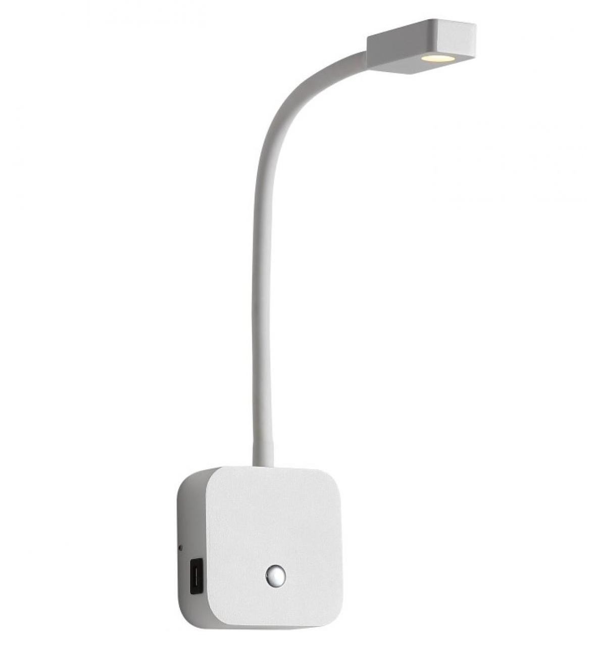Бра з USB KLOODI DECO WA-SNAKE SQ565 3K WH